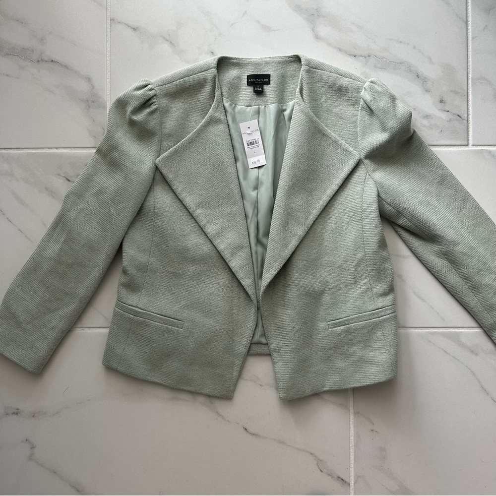 Ann Taylor Puff Sleeve Jacket